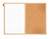 Tablica DUO MEMOBE korkowo-sucho�cieralna magnetyczna bia�a, rama drewniana 60x40 cm