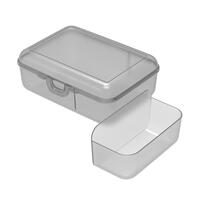 Artikelbild Lunch box "School Box" deluxe, with compartment divider, transparent
