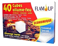 FLAM'UP SE0600 - 0600 ARRANCADOR DE FUEGO CUBOS ECONÓMICOS 1 PAQUETE X 40 CUBOS