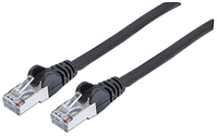 CABLE DE RED CAT.7 PLUG RJ45 6 A S/FTP LSZH 1 M NEGRO