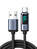JOYROOM PRISM SERIES 66W USB-A TO USB-C CABLE WITH DISPLAY, 1.2M - BLACK S-AC066A16