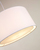 Lampenkap voor hanglamp Santana wit met witte diffuser Ø 50 cm