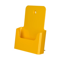 Prospekthalter / Wandprospekthalter / Prospekthänger / Tisch-Prospektständer / Prospekthalter „Color“ | geel DIN A4 40 mm