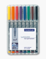 Staedtler 316 WP8 markeerstift 1 stuk(s) Zwart, Blauw, Bruin, Groen, Oranje, Rood, Violet, Geel