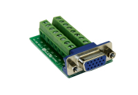 EXSYS EX-49020 cambiador de género para cable VGA 16p Verde, Plata