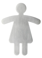 Durable Women's WC Symbol Srebrny