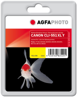 AgfaPhoto APCCLI551XLY inktcartridge 1 stuk(s) Geel