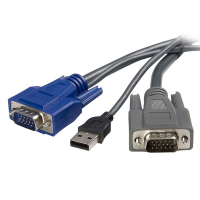 StarTech.com 3 m ultradünnes USB VGA 2-in-1-KVM-Kabel