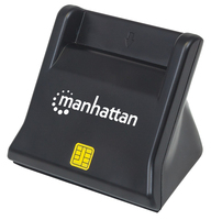 Manhattan 102025 smart card reader Binnen USB USB 2.0 Zwart