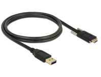DeLOCK 83718 USB-kabel 1 m USB 3.2 Gen 2 (3.1 Gen 2) USB A USB C Zwart