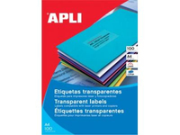 APLI SP-581225 Transparant Zelfklevend printerlabel