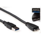 ACT SB3023 cable USB 1 m USB 3.2 Gen 1 (3.1 Gen 1) USB A Micro-USB A Negro