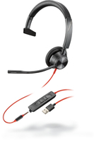 POLY 3315 Kopfhörer Kabelgebunden Kopfband Anrufe/Musik USB Typ-A Schwarz