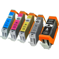 Ampertec PGI-550XLKIT Druckerpatrone Kompatibel Schwarz, Cyan, Grau, Magenta, Gelb 5 Stück(e)
