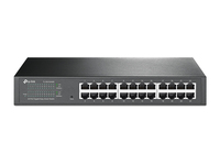 TP-Link TL-SG1024DE Vezérelt L2 Gigabit Ethernet (10/100/1000) 1U Fekete