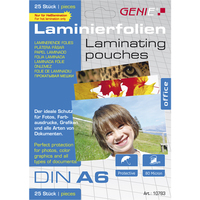 Genie 10783 laminator pouch 25 pc(s)
