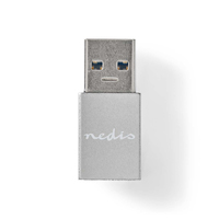 Nedis CCTB60925AL tussenstuk voor kabels USB A USB C Zilver