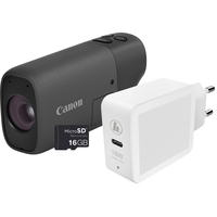 Canon PowerShot ZOOM kompakte Telezoom-Kamera im Spektiv-Stil Basis Kit, Weiß