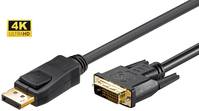 Microconnect DP-DVI-MM-100 video kabel adapter 1 m DisplayPort Zwart