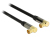DeLOCK 88781 cable coaxial RG-6/U 1 m IEC Negro