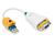 Zebra P1063406-049 seriële kabel Geel, Blauw, Wit Type-A USB DB9