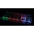 Manhattan USB-Gaming-Tastatur mit LEDs und Metallunterseite, 12 Funktionstasten, Metallunterseite, farbige LED-Hintergrundbeleuchtung, 19 Anti-Ghosting-Tasten, Schutzklasse IPX4...
