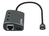 Manhattan 152440 base para portátil y replicador de puertos USB Tipo C Negro
