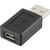 Renkforce RF-4274568 tussenstuk voor kabels USB Micro-B USB A Zwart
