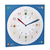 TFA-Dostmann Tick & Tack Wand Quartz clock Rund Blau, Weiß
