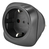 Ansmann 1250-0033 power plug adapter Type I (AU) Type C (Europlug) Black