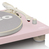 Lenco LS-50PK Szíj általi meghajtással működő lemezjátszó Rózsaszín Kézi
