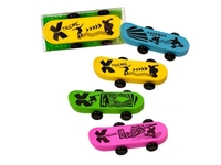 Radiergummi Collection Skateboard in vier Farben sortiert