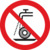 Safety pictogram Do not use for wet grinding (ISO 7010)