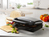 Sandwichmaker 2er Toaster mit Muschelplatte & Gabel 900Watt