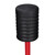 Relaxdays Swingstick, Fitness Schwingstab für Vibrationstraining & Tiefenmuskulatur, flexibel, Fiberglas, 160 cm, rot