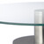 Relaxdays Tortenplatte, 2er Set mit & ohne Fuß, 360° drehbar, ∅ 30 cm, runde Kuchenplatte, Glas, transparent/silber
