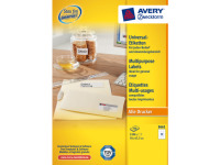 etiket Avery ILK 70x67,7mm 100 vel 12 etiketten per vel wit