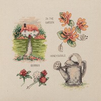 Counted Cross Stitch Kit: Country Life Collection: Honeysuckle Cottage