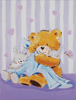 Paint-by-Numbers Kit: Bear with a Blanket