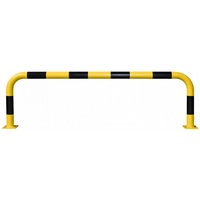 Black Bull Steel Collision Protection Guard - 600 x 2000mm - Yellow and Black - (195.28.325) Protection Guard - Outdoor Use - 600 x 2000mm