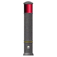 Heritage 150 ECO Banded Bollard - Permanent - Signal Red