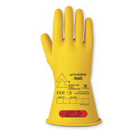 Ansell Electrician E014Y Class 0 11" Yellow Gr. 11 Handschuh Latex gelb, glatt,