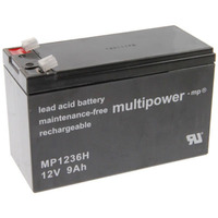 Multipower MP1236H loodaccu 12V 9Ah