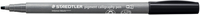 STAEDTLER Fasermaler 2mm 375-99 intensiv schwarz, Kalligraphie