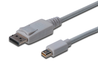 DisplayPort connection cable. mini DP - DP M/M. 3.0m. w/interlock. DP 1.1a conform.