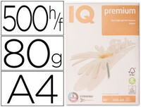Papel Fotocopiadora Iq Premium Din A4 80 Gramos Paquete de 500 Hojas