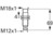 Näherungsschalter, Einbaumontage M18, 1 Schließer, 11 mA, Erfassungsbereich 20 m