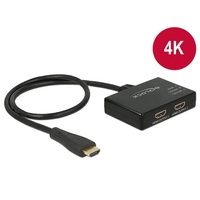 Delock HDMI Elosztó - 87700 (HDMI UHD, 1 x bemenet, 2x kimenet, 4K)