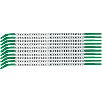 Clip Sleeve Wire Markers, SCN-09-E, Black, White, ,