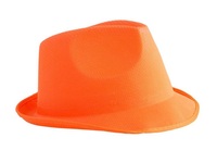 chapeau tribly toile orange fluo adulte